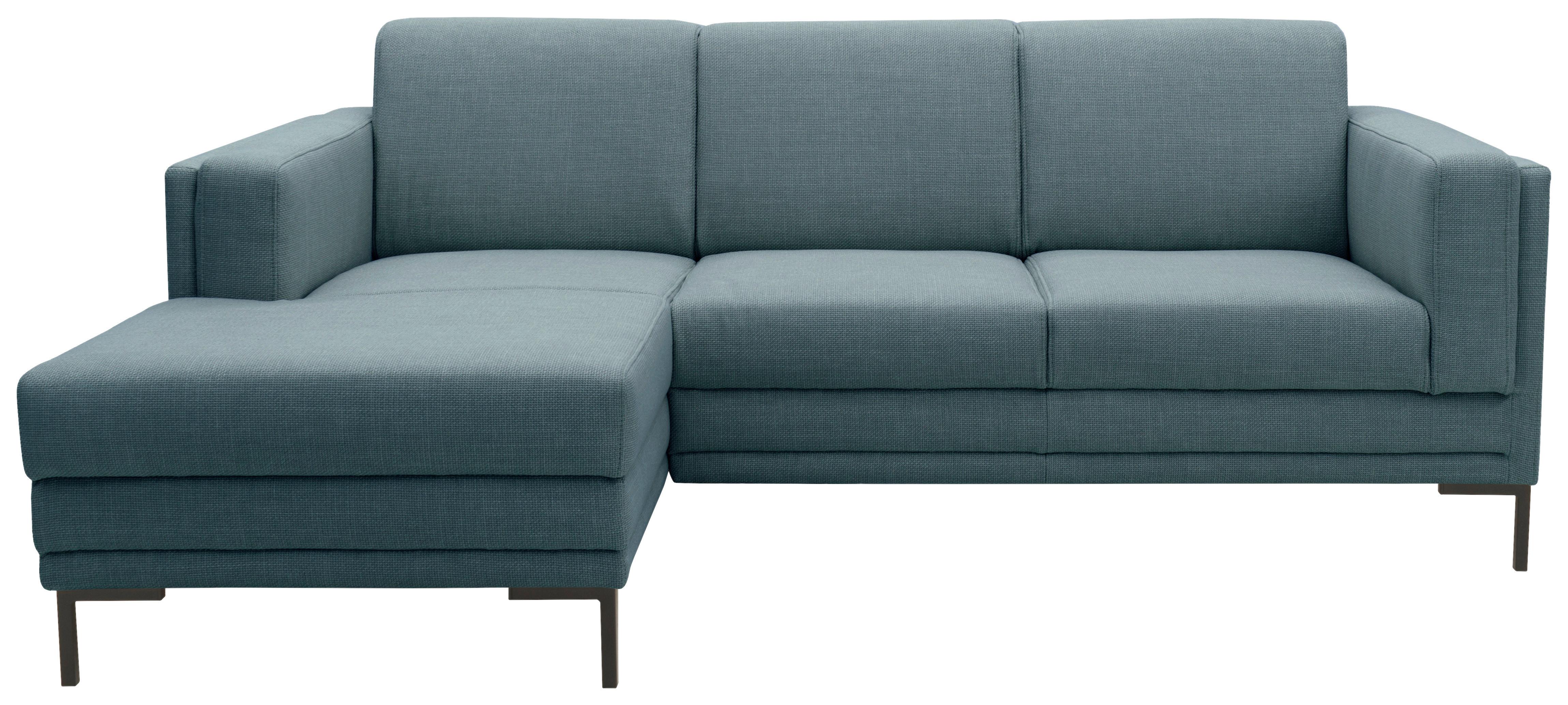 Ecksofa Looks Vii - Petrol/Schwarz, Design, Textil (214/146cm) - LOOKS by W.Joop