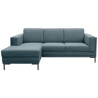 Ecksofa Looks Vii - Petrol/Schwarz, Design, Textil (214/146cm) - LOOKS by W.Joop