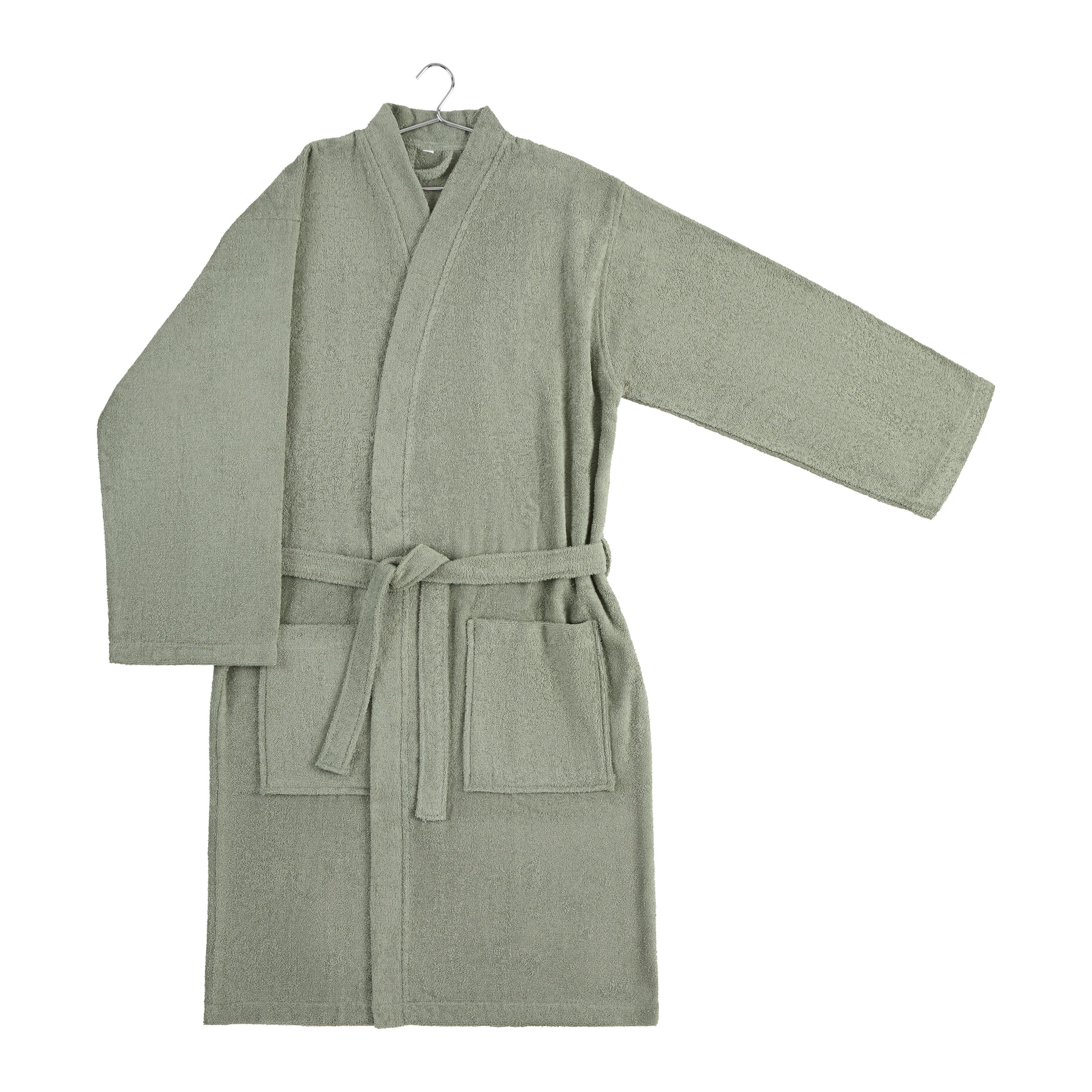 Bademantel Melanie Salbeigrün S/M - šalvějově zelená, textil (S/Mnull) - Mömax