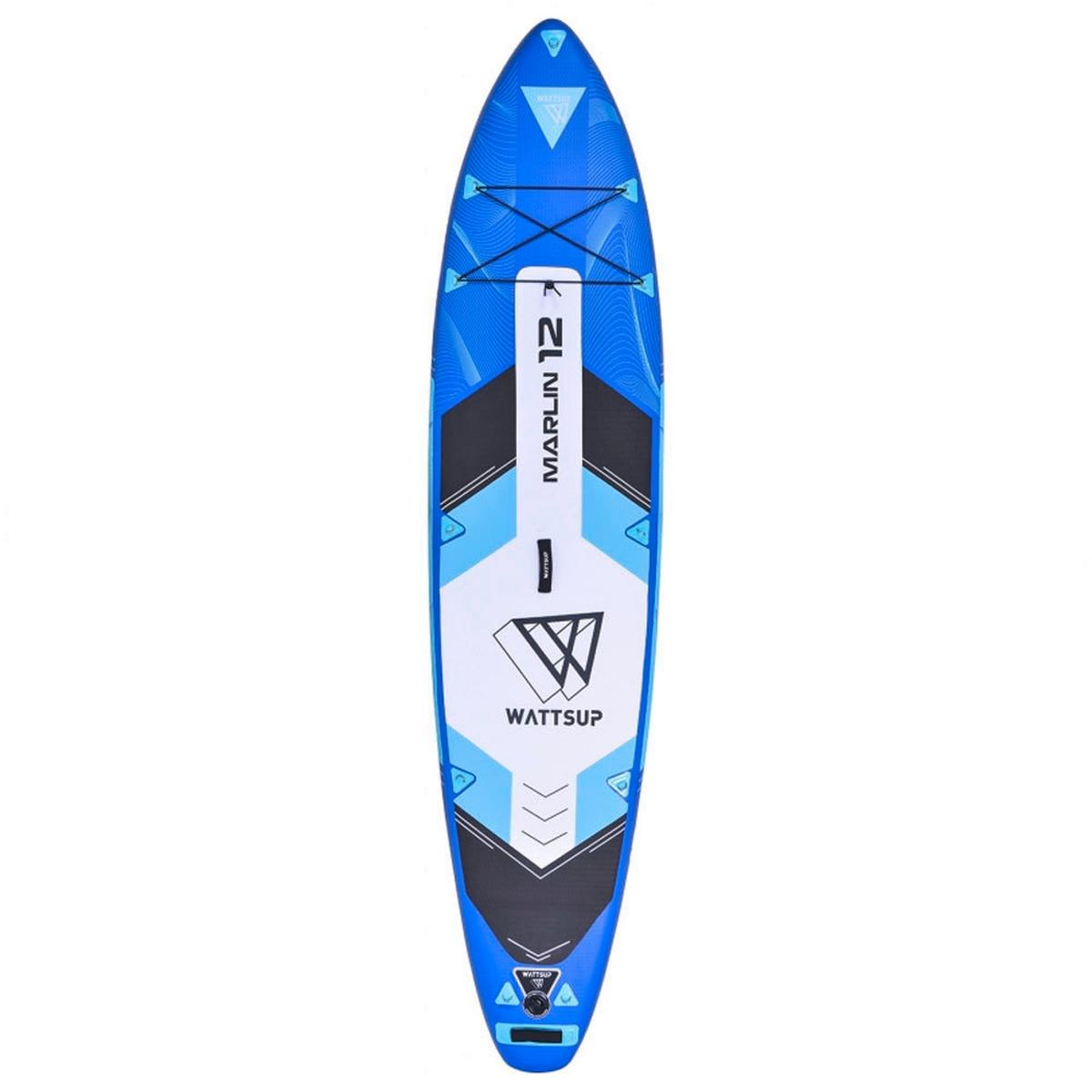 Stand Up Paddle Aufblasbar Sup Wattsup Marlin 12' - Blau/Schwarz, Basics, Kunststoff (365/15/81cm)