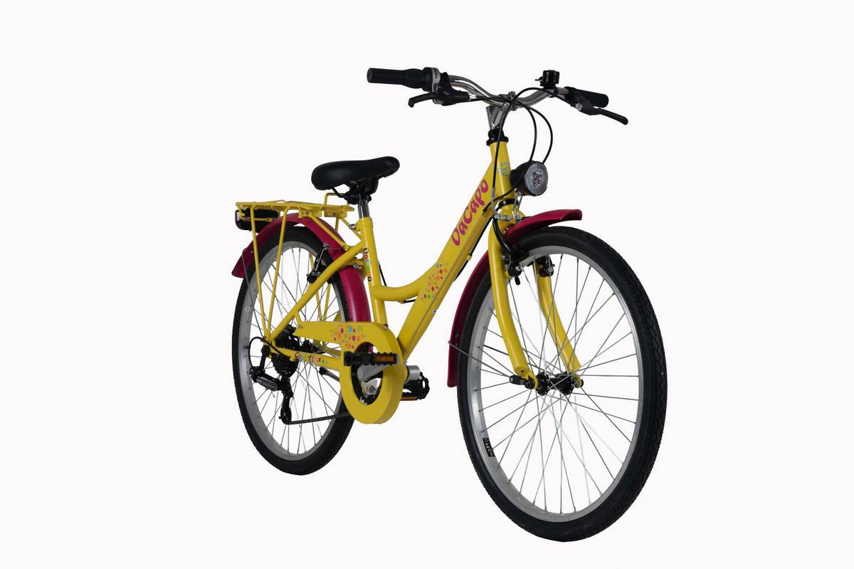 DaCapo Kinderfahrrad gelb - Gelb, MODERN, Metall (25kg)
