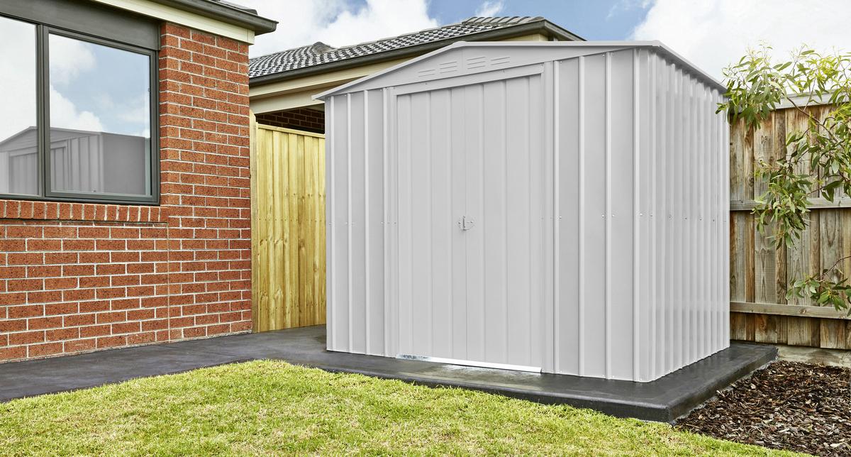 Gerätehaus Ohne Boden 245x198x185 - Silberfarben, Basics, Metall (245/198/185cm)