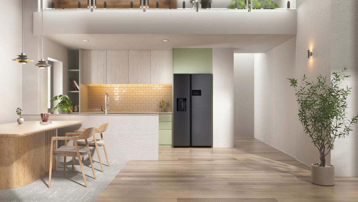 Side-by-side Rs90f64edfef Eekl: D, Nutzinhalt Ca. 401 L - Schwarz, Basics, Glas/Kunststoff (91,2/178,4/72,6cm) - Samsung