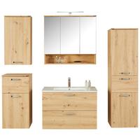 Badezimmer Fresh Eiche Dekor B: 161 cm - Eiche Artisan/Weiß, KONVENTIONELL, Holzwerkstoff (161/168,5/46,5cm) - Ondega