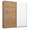Schwebetürenschrank Subito - Weiß/Eiche Artisan, MODERN, Holzwerkstoff (181/197/61cm) - Rauch Möbel