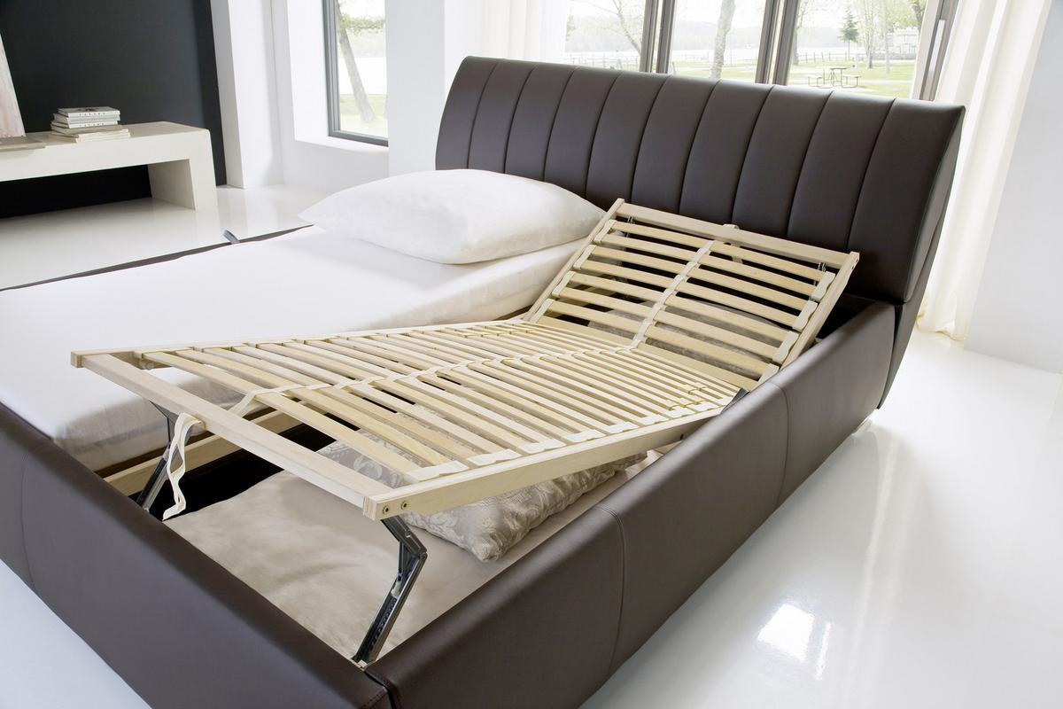 Polsterbett Mit Bettkasten + Lattenrost 180x200 Cm Bern - Chromfarben/Braun, Design, Holz/Textil (180/200cm) - Xora