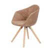 Esszimmerstuhl Chadwick Braun Gepolstert 2er-Set - Braun, LIFESTYLE, Holz/Textil (59/82/55cm) - Kayoom