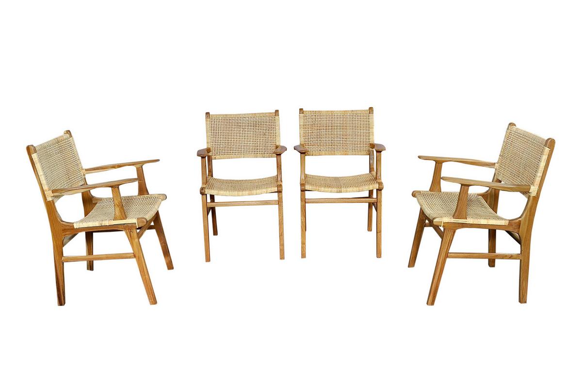 ARMLEHNSTUHL Naturfarben B: 59cm - Naturfarben, MODERN, Holz (59/84/60cm) - MID.YOU