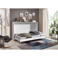 Schrankbett Mit Lattenrost 120x200 Juist Weiß - Weiß, KONVENTIONELL, Holz/Holzwerkstoff (120/200cm) - MID.YOU