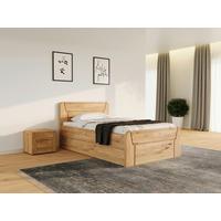 Bett Zeno Naturfarben /Wildeiche 100x200cm - Wildeiche/Naturfarben, MODERN, Holz (120/200cm) - MID.YOU