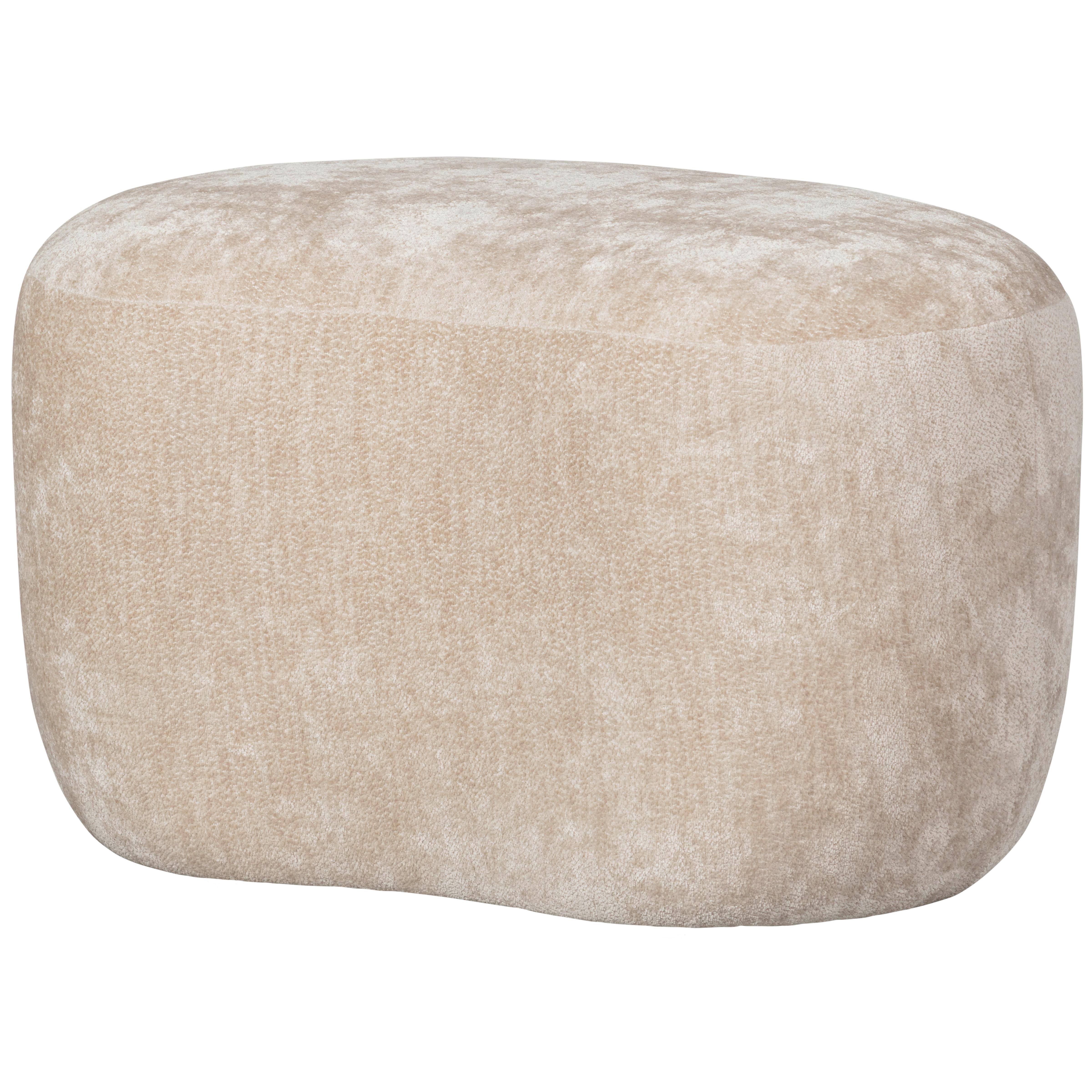 Hocker Popular Naturfarben B: 73cm - Naturfarben, Design, Textil (73/43/51cm) - Livetastic