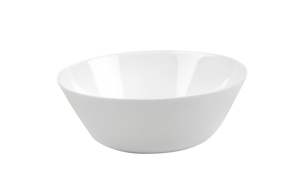 Mísa Brigitte,P/V: 11,4/4,5cm,bílá - bílá, Konvenční, sklo (11,4/4,5cm) - Based