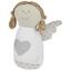 Zarážka Dveřní Sweety - bílá/růžová, textil (25cm)