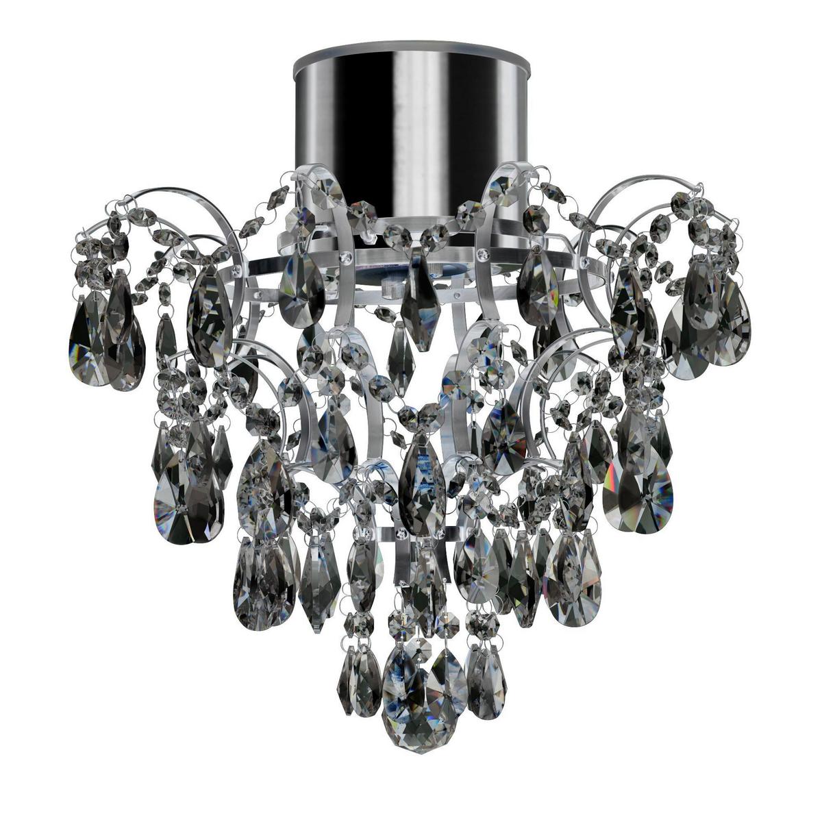 Kronleuchter 7901-1cc - Chromfarben, KONVENTIONELL, Glas/Metall (36/38/36cm)