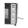 Mini-Backofen Toni Schwarz 1500 W + Backblech, Grillrost - Edelstahlfarben/Schwarz, Basics, Glas/Kunststoff (50,1/34,5/32,6cm) - Bono