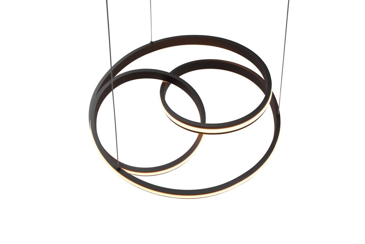 Led-hängeleuchte Nuria H: 150 Cm 1-Flammig Dimmbar - Schwarz, Basics, Metall (60/150cm) - Trio Leuchten