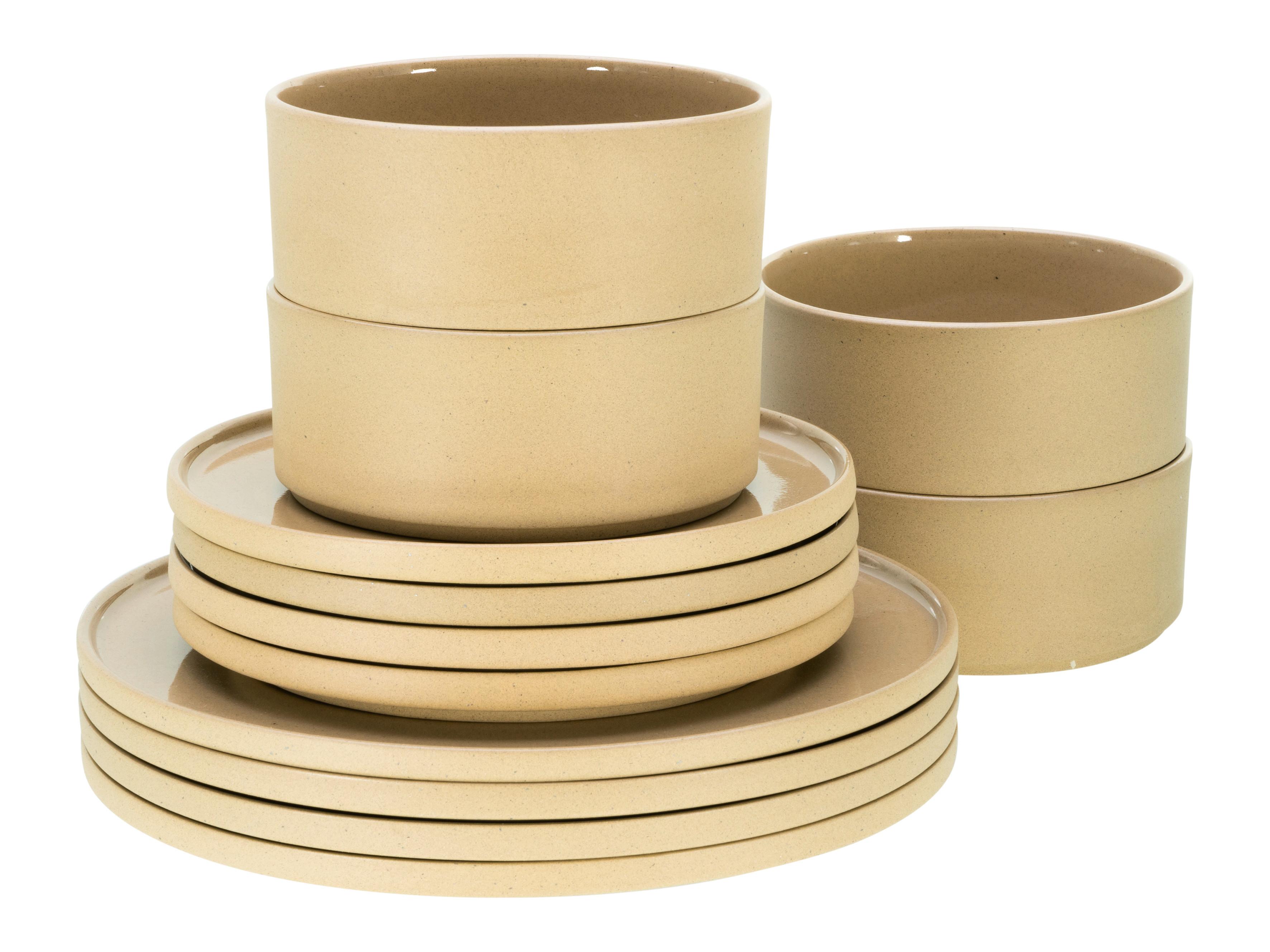 Tafelservice 21524 - Sandfarben, Basics, Keramik (39/34/34cm) - Creatable