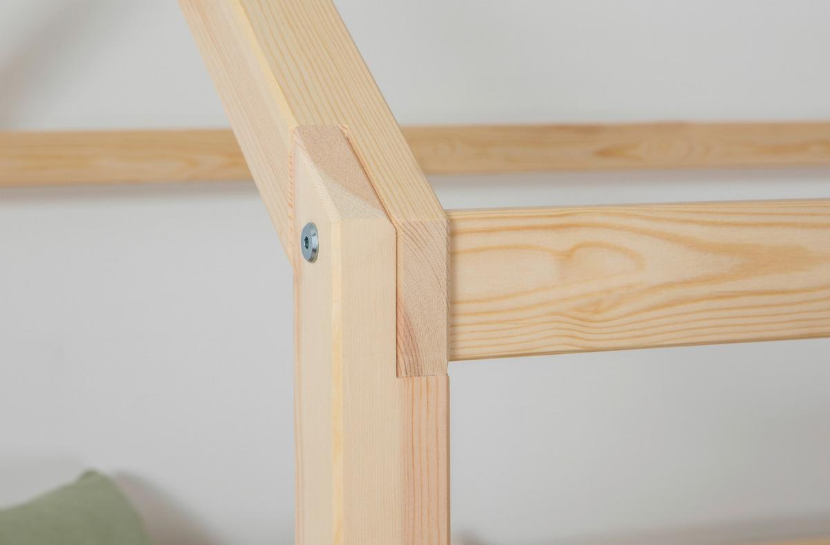 Bodenbett 140/200 cm Naturfar. inkl. Matratzen und Zusatzbett - Naturfarben, MODERN, Holz/Textil (140/200cm) - MID.YOU