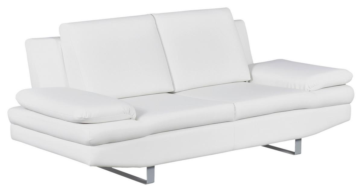 2-Sitzer-Sofa Jovanna, Weiß B: 198 cm - Weiß/Grau, Design, Textil (198/78/88cm) - MID.YOU