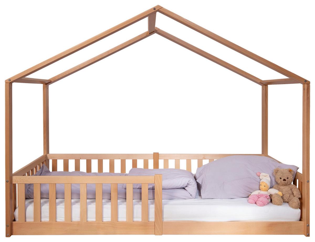 Hausbett Buche, B/h/t: 90x200x161cm - Buchefarben, Basics, Holz (90/200/161cm) - tiSsi