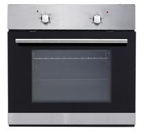 Backofen in Silber und Schwarz Küchenzeile mit Backofen