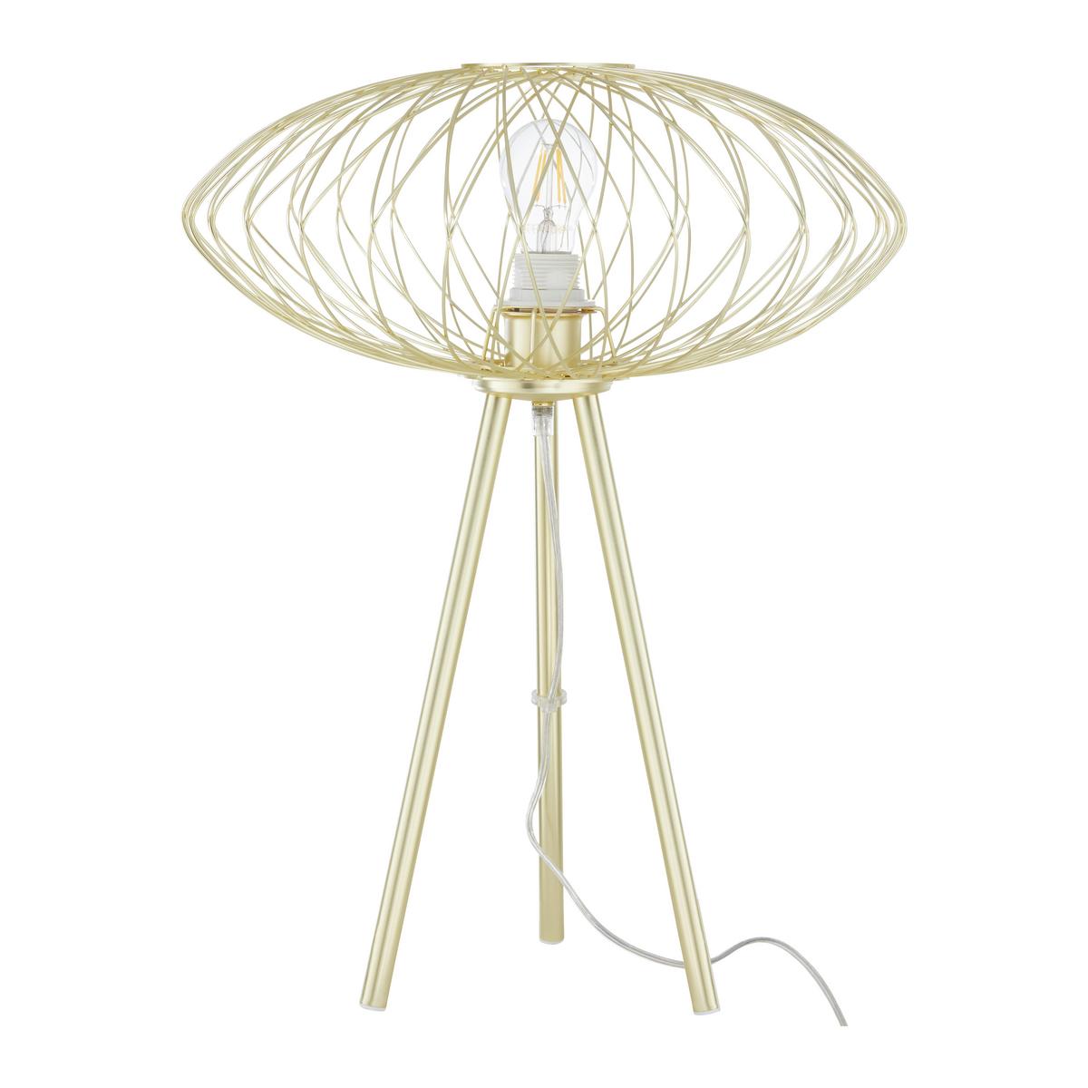 Stolní svítidlo TIZIANA zlatá - barvy zlata, Moderní, kov (40/53cm) - Bessagi Home