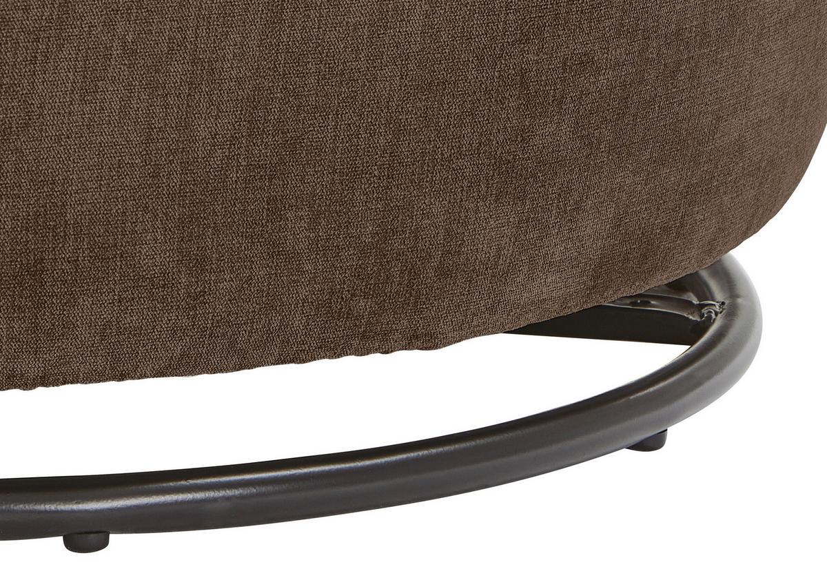 Sessel Boli Dunkelbraun B: 92 Cm - Dunkelbraun/Schwarz, Design, Textil (92/80/84cm) - Livetastic