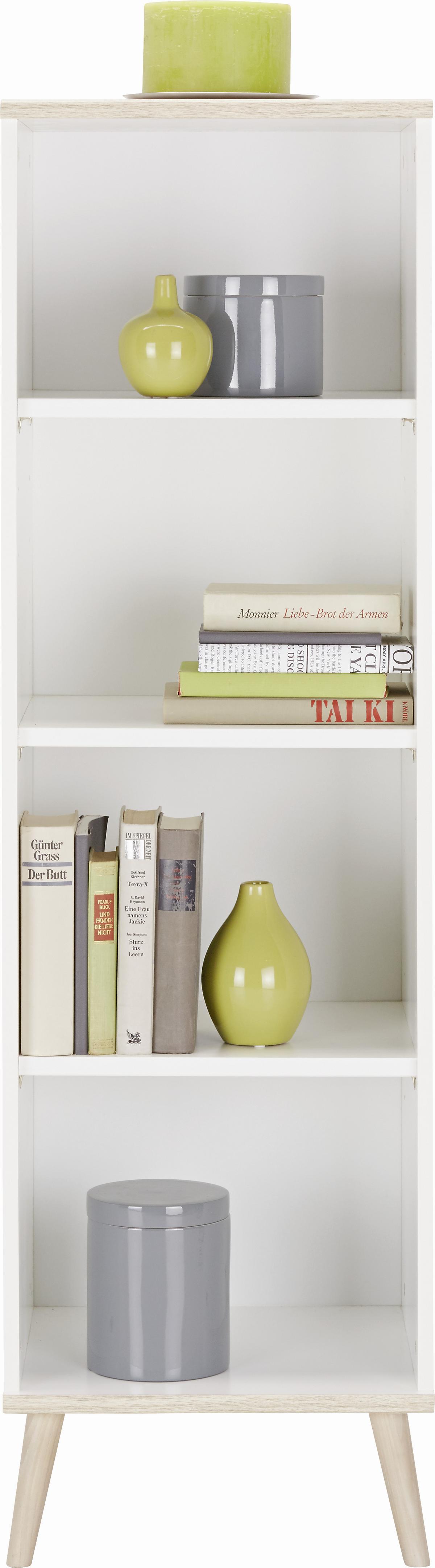 Polc Billund - fehér, Modern, faalapú anyag/fa (42/133/40cm) - MID.YOU