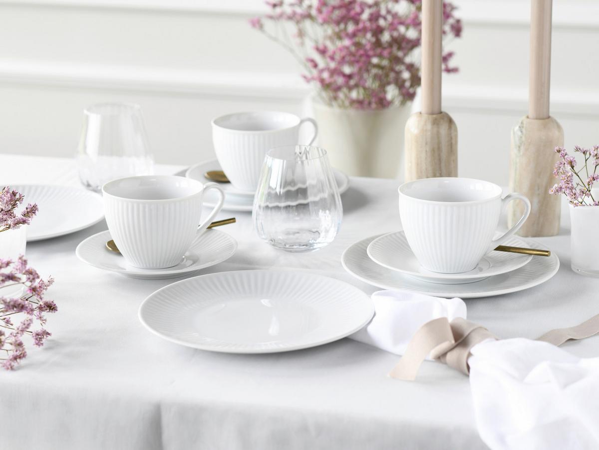 Kaffeeservice Valencia 18--Teilig., Weiß - Weiß, Design, Keramik - Creatable