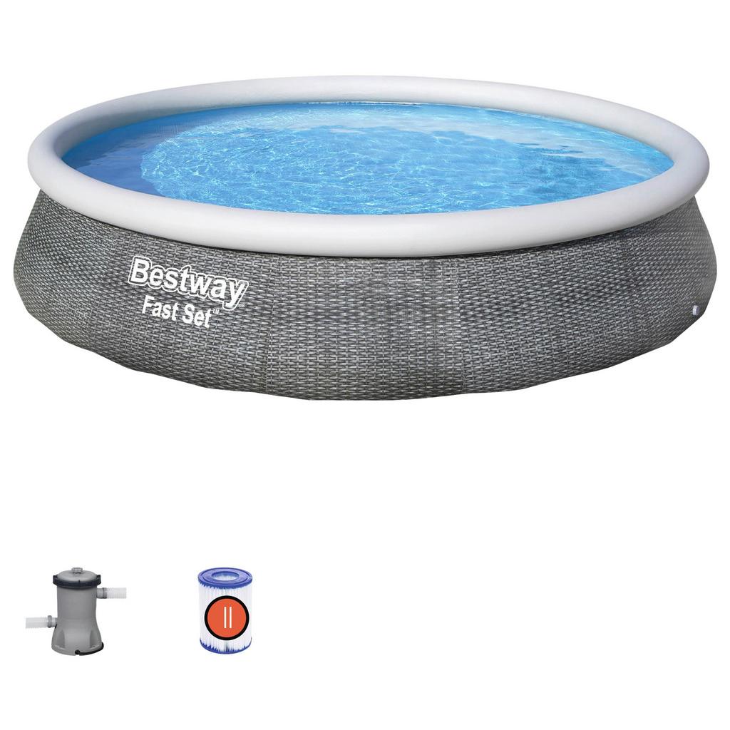 Schwimmbecken Pool Set Robin D/H: ca. 396/84 cm