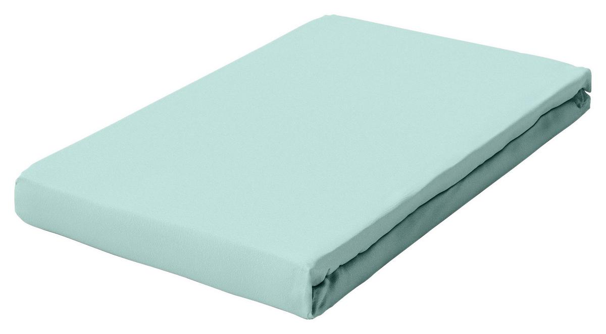 Boxspring-spannleintuch Pure Boxspring - Mintgrün, Basics, Textil (90-100/190-220cm) - Schlafgut