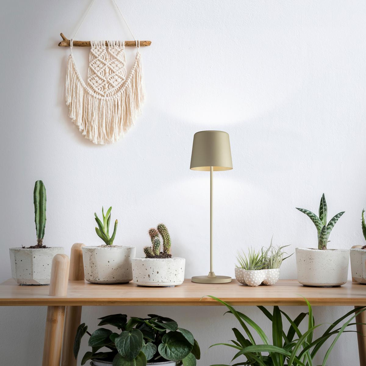 Akku-tischleuchte G90939/18 Kaami - Cappuccino, Basics, Kunststoff/Metall (10/37cm)