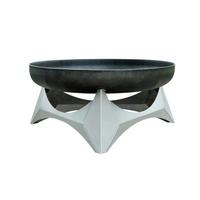 Feuerschale Arka M - Edelstahlfarben/Rostfarben, Basics, Metall (45/45/25cm)