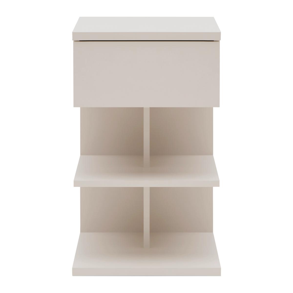 Noční stolek SUN, kašmírový - kašmírová, Moderní, kompozitní dřevo (39/65/39cm) - Mömax