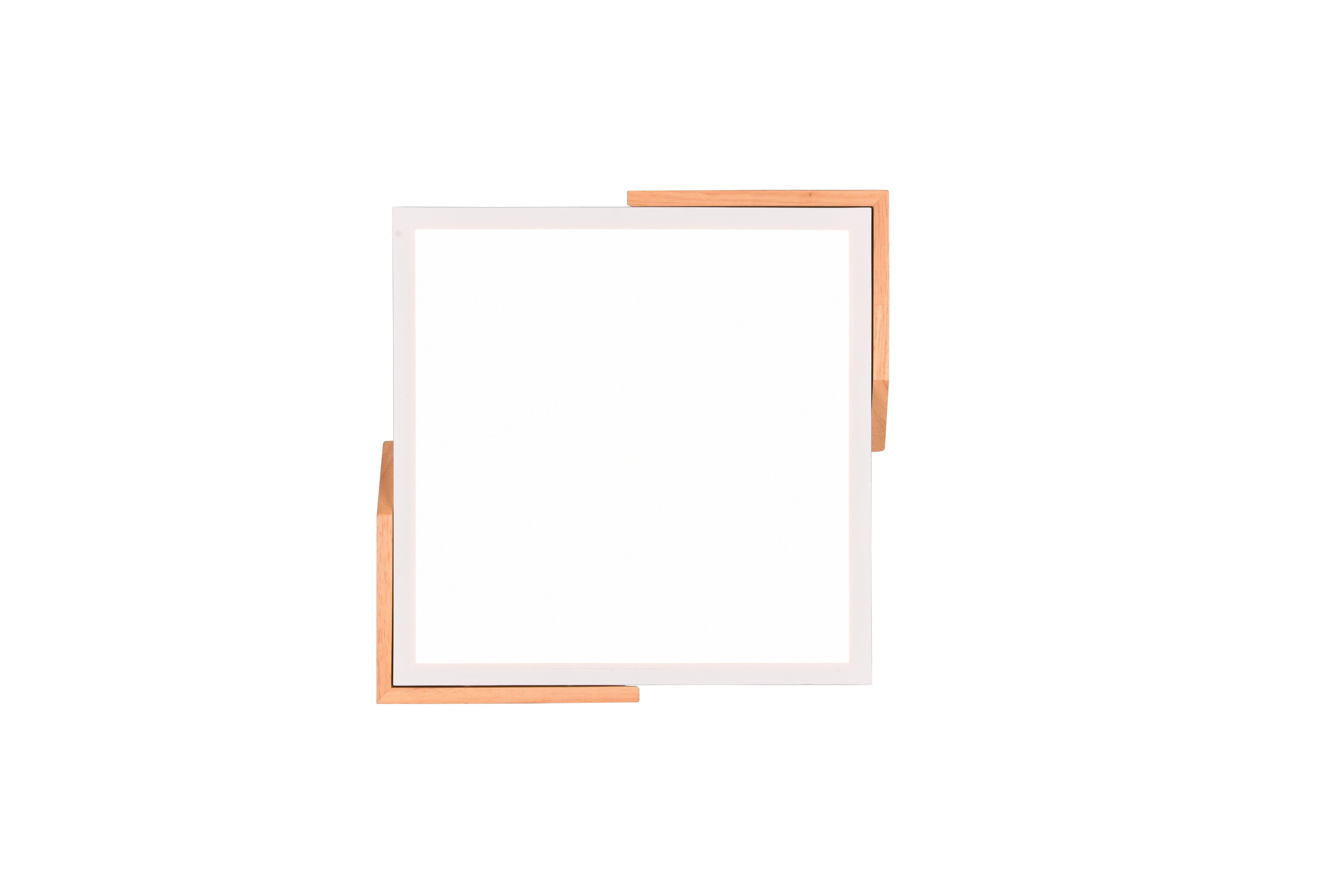 Led-deckenleuchte R67191131  Meta - Weiß, Natur, Holz/Kunststoff (31,5/31,5/3,5cm)