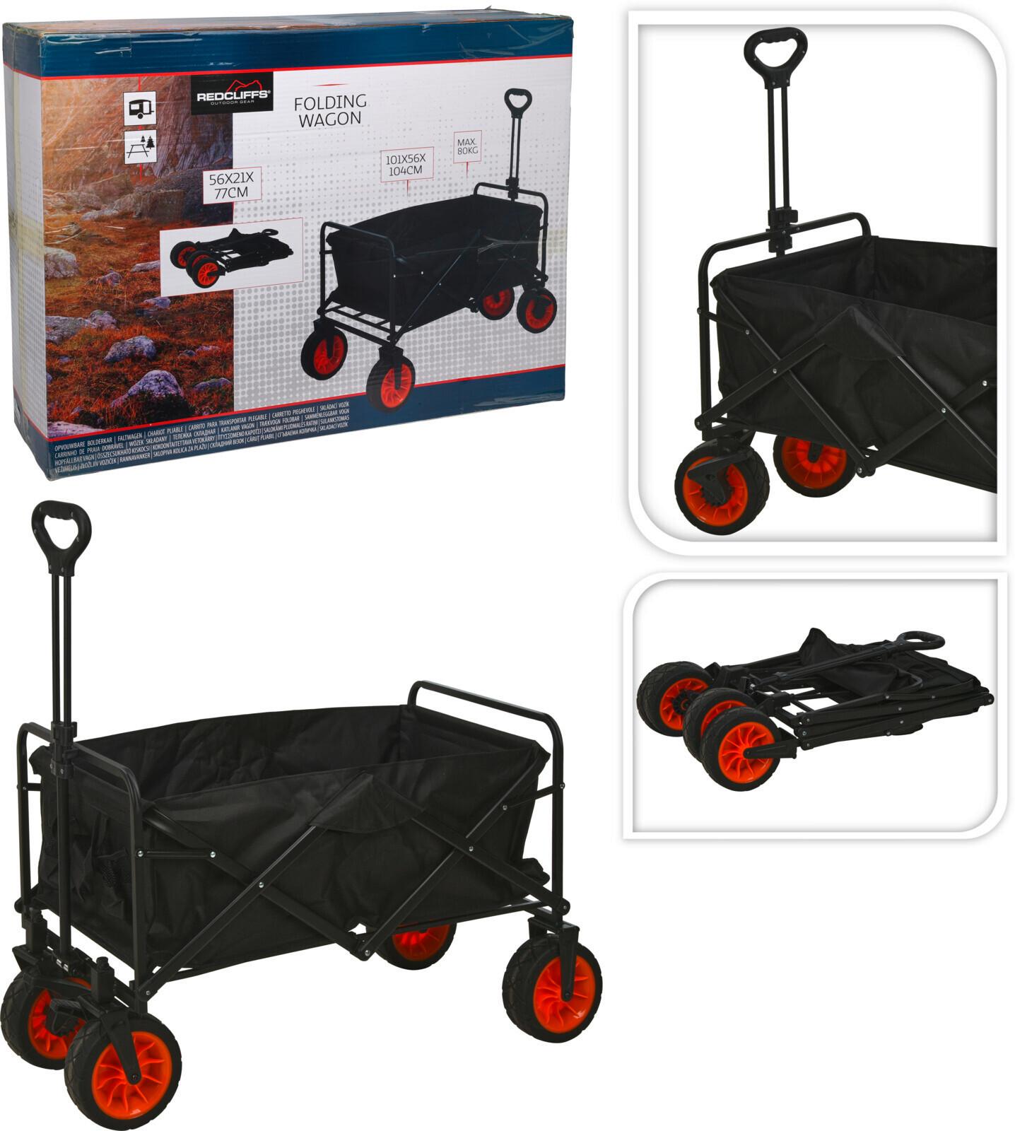 Bollerwagen Le9000020 - Schwarz, Basics, Metall (101/59/104cm)