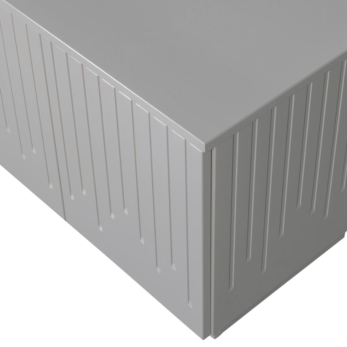 Lowboard Pencil Hellgrau B: 180cm - Hellgrau, Design, Holz (180/52/40cm) - Livetastic