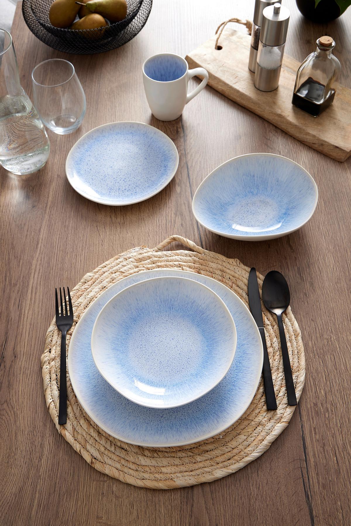 Suppenteller Emma - Blau, LIFESTYLE, Keramik (20cm) - James Wood