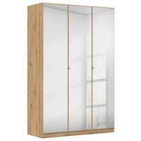 Kleiderschrank Reflect Inkl. Inneneinteilung, 2 Körbe - Silberfarben/Eiche Artisan, MODERN, Holzwerkstoff (136/210/54cm)