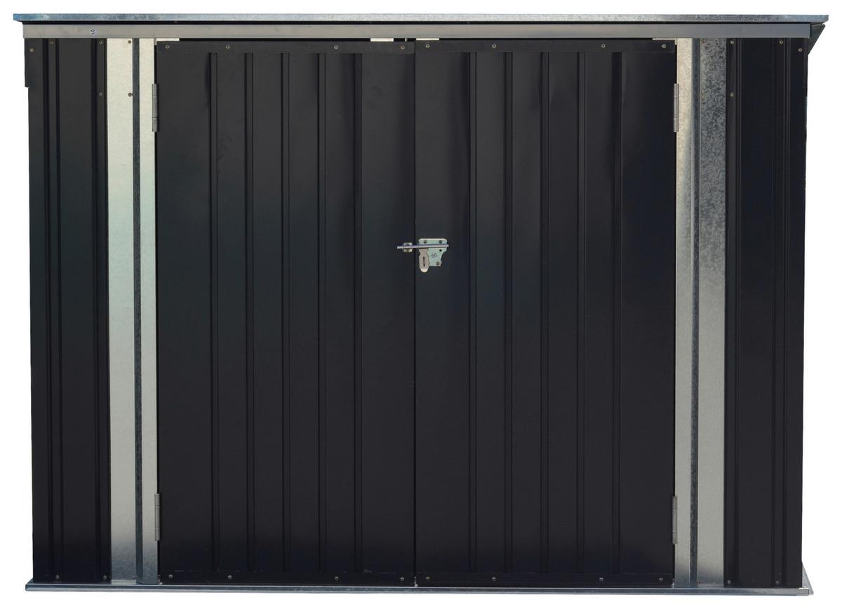 Geräteschrank Robus - Anthrazit, MODERN, Metall (176/130/105cm) - Homezone