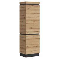 Garderobenschrank Corte Grau/Eiche Dekor B: 60,1 cm - Eichefarben/Grau, Trend, Holzwerkstoff (60,1/200,5/45cm)