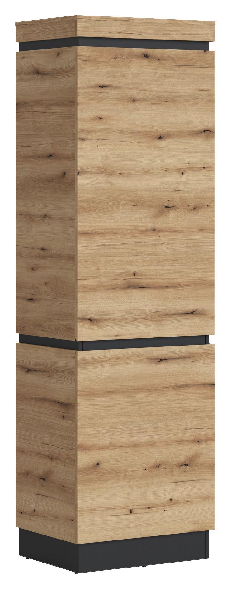 Garderobenschrank Corte Grau/Eiche Dekor B: 60,1 cm