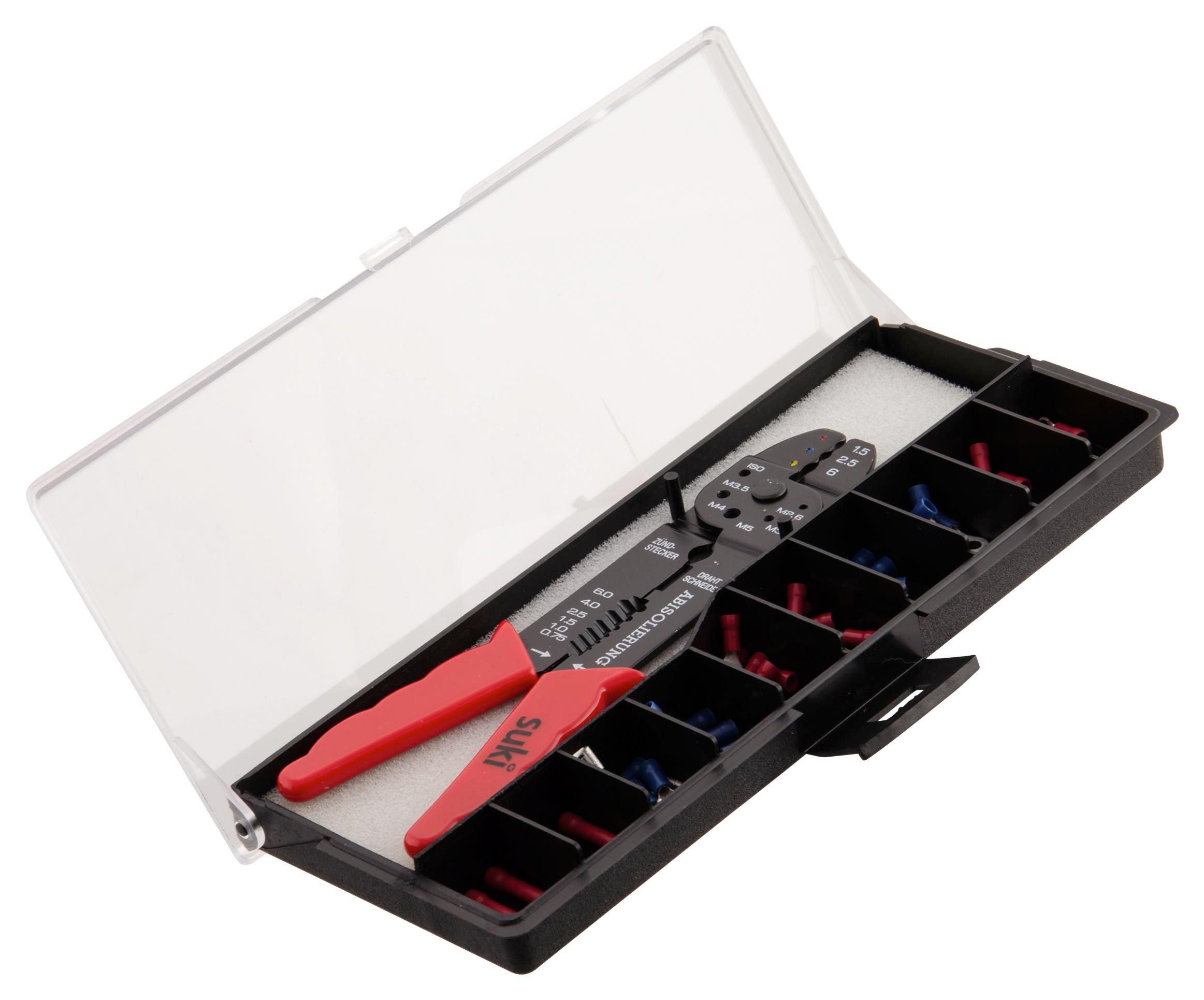 Crimpset 49-teilig - Rot/Schwarz, MODERN, Kunststoff/Metall (2,8/11,5/27,5cm) - Suki