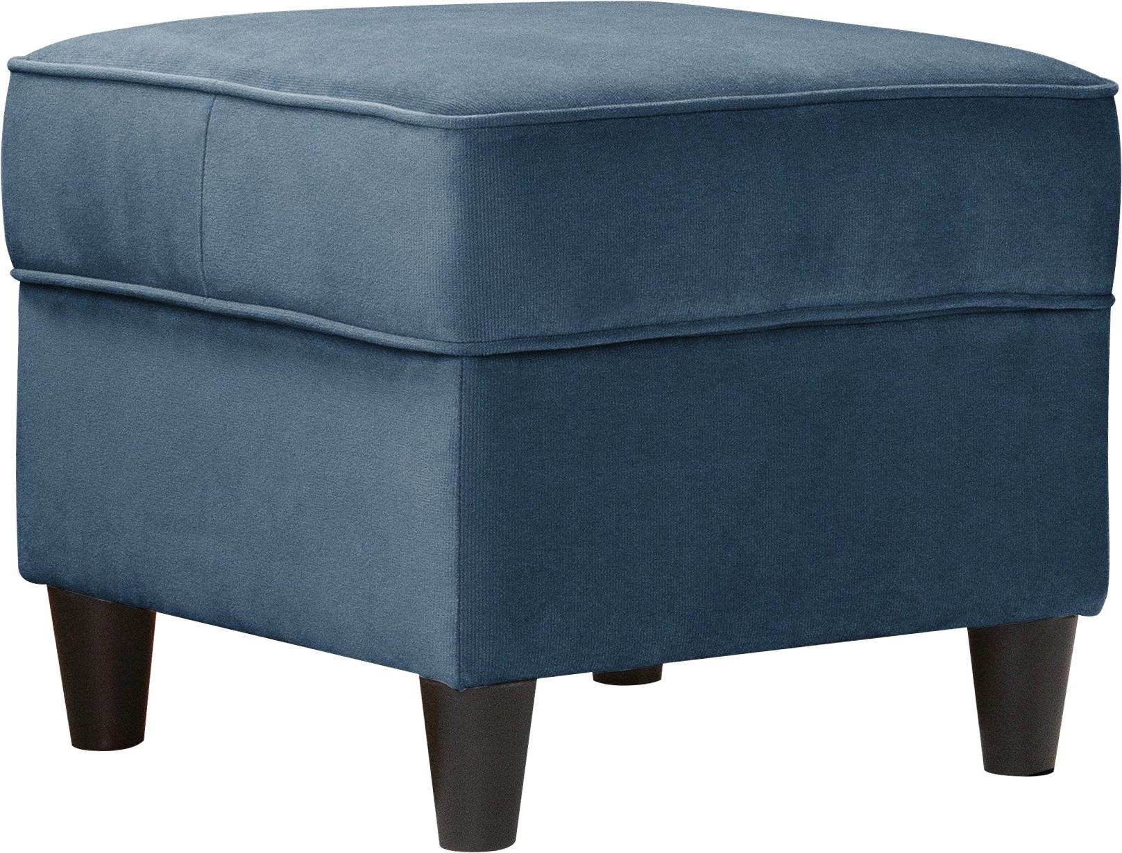 Hocker Baron Blau B: 52 Cm - Blau/Schwarz, Design, Textil (52/45/52cm) - MID.YOU