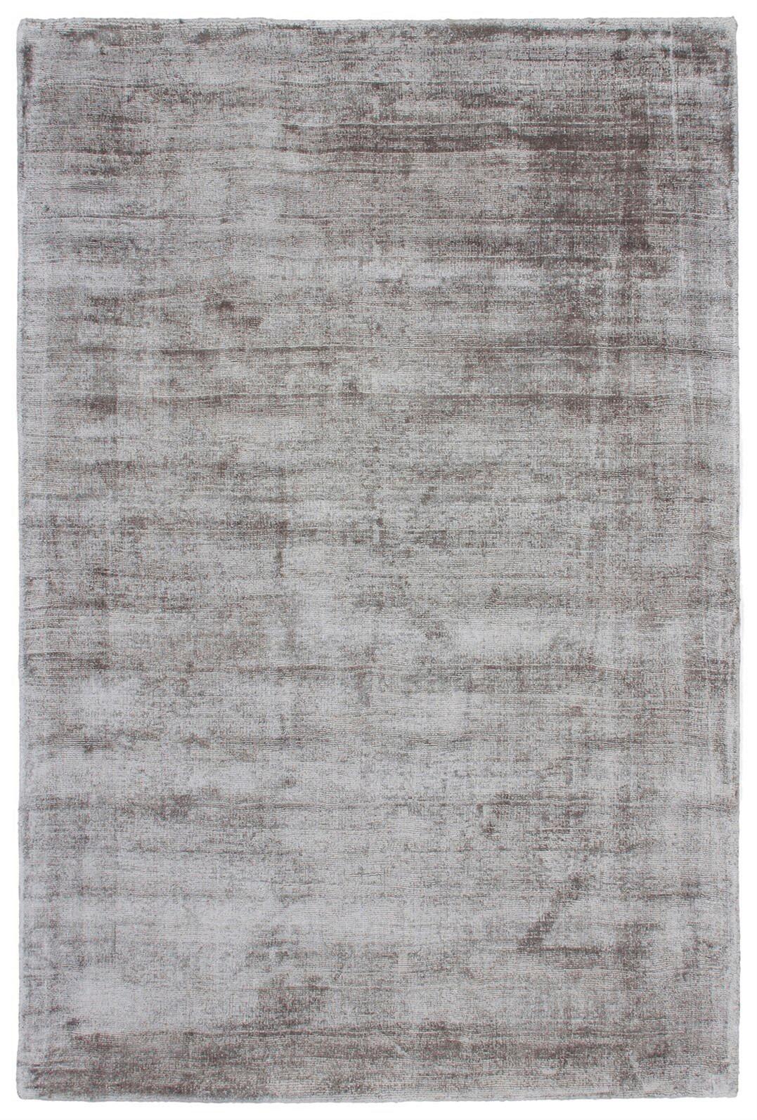 Flachwebteppich Silber My Raaja 80x150 cm - Silberfarben, Basics, Textil (80/150cm) - Kayoom