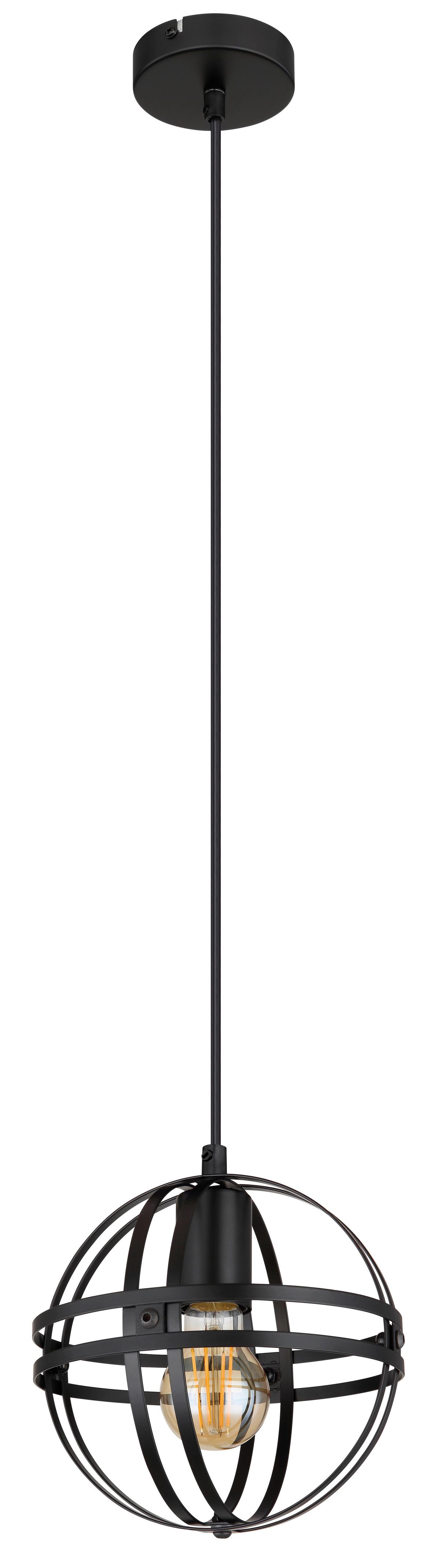 Hängeleuchte 15639h - Schwarz, KONVENTIONELL, Metall (20/120cm) - Globo