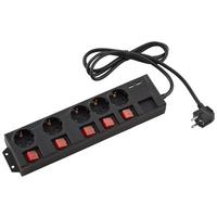 ZÁSUVKOVÁ LIŠTA CASPER - černá, plast (34,1/8,2/4cm) - Mömax