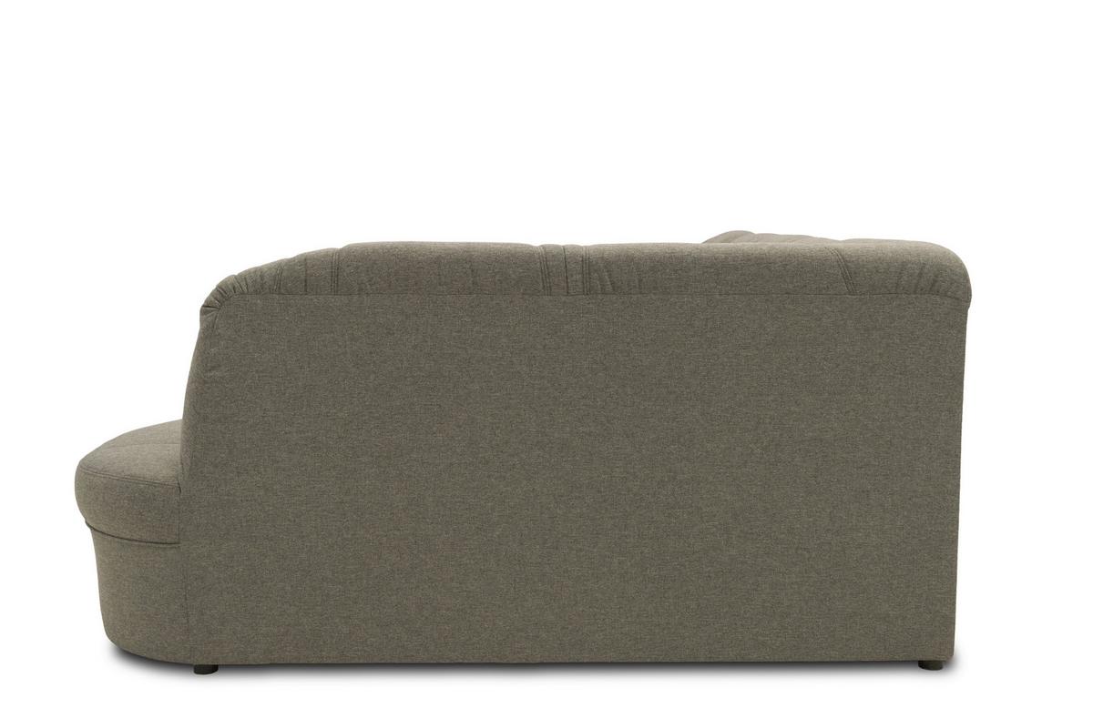 Wohnlandschaft Sarafina Grau Mikrofaser - Graubraun/Schwarz, KONVENTIONELL, Textil (146/295/180cm) - MID.YOU
