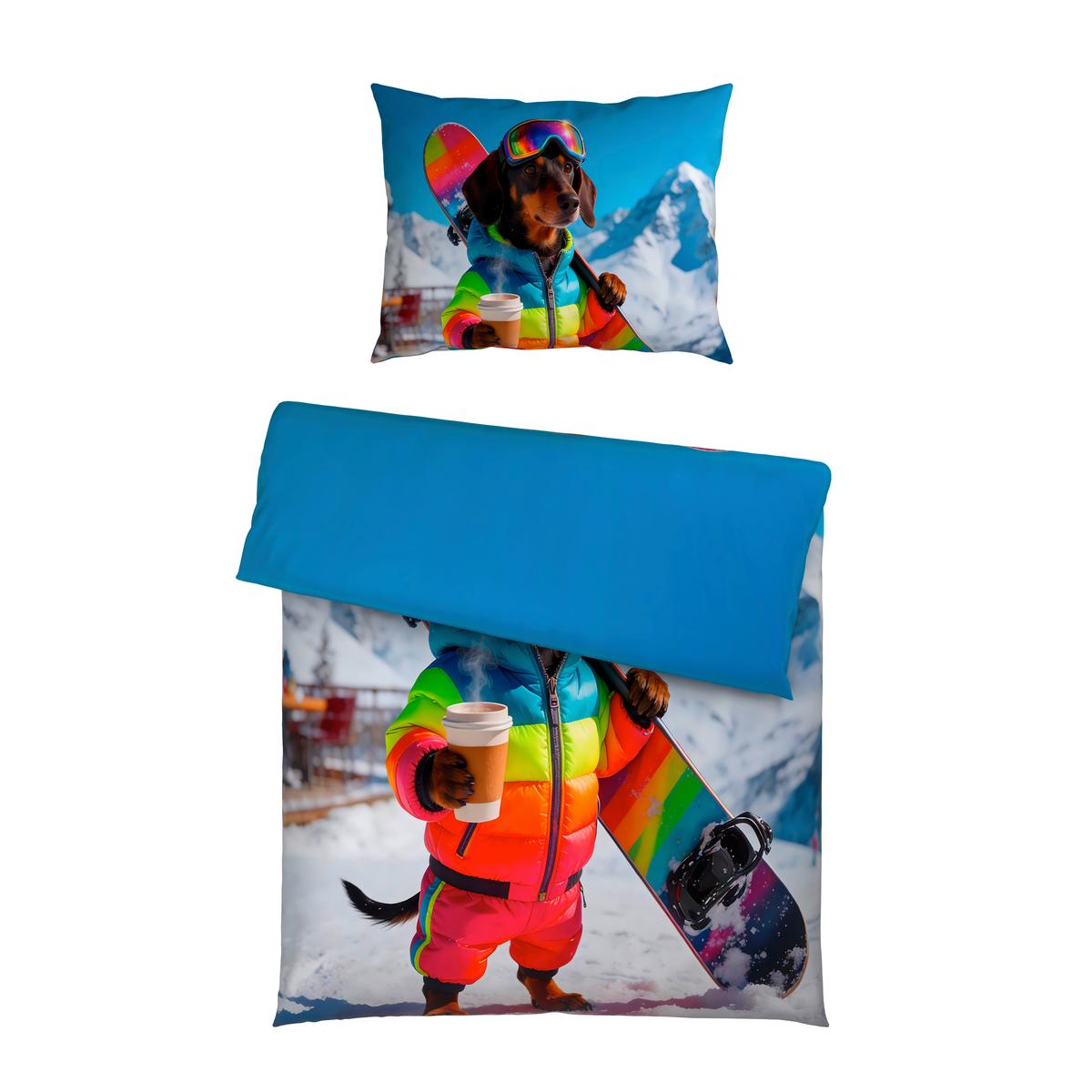 BETTWÄSCHE PISTENWUFF - Multicolor, MODERN, Textil - Luca Bessoni
