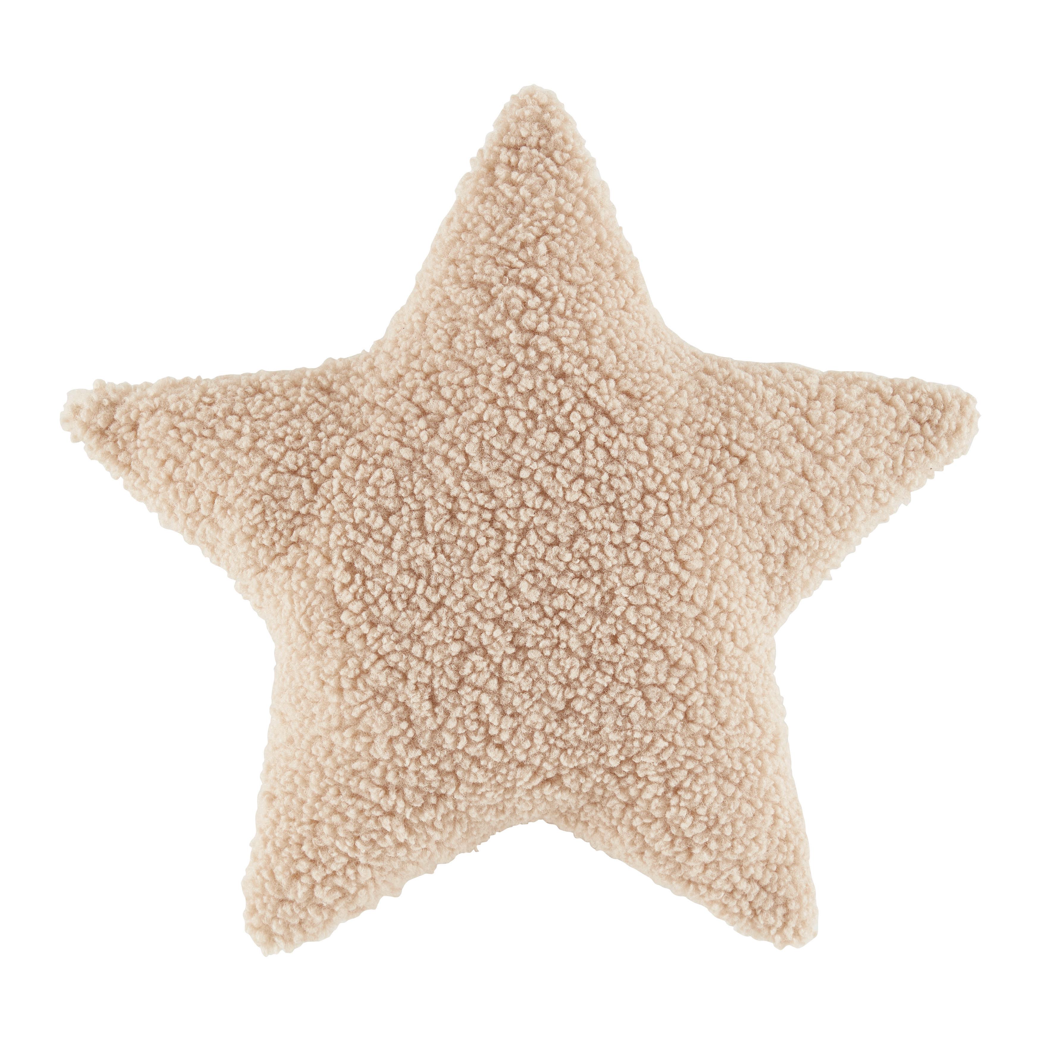 DEKORAČNÍ POLŠTÁŘ STAR - béžová, Konvenční, textil (43/40/8cm) - Modern Living